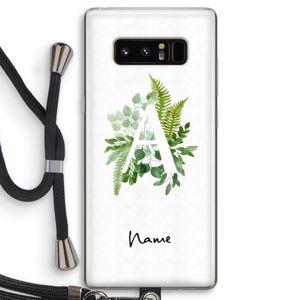 Green Brush: Samsung Galaxy Note 8 Transparant Hoesje met koord
