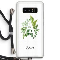 Green Brush: Samsung Galaxy Note 8 Transparant Hoesje met koord