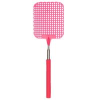 Vliegenmepper - uitschuifbaar - roze - 25 tot 60 cm - telescopisch