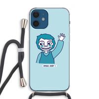 Zwaai: iPhone 12 Transparant Hoesje met koord