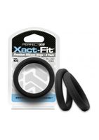 #20 Xact-Fit Cockring 2-Pack - Black - thumbnail