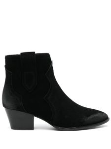 Ash bottines en cuir Hurrican 50 mm - Noir