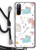 Fantasiewereld: Sony Sony Xperia 10 III Transparant Hoesje met koord