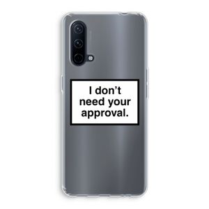 Don't need approval: OnePlus Nord CE 5G Transparant Hoesje