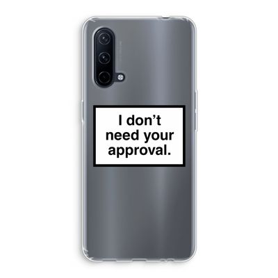 Don't need approval: OnePlus Nord CE 5G Transparant Hoesje