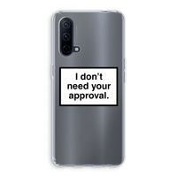 Don't need approval: OnePlus Nord CE 5G Transparant Hoesje