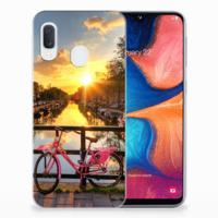 Samsung Galaxy A20e | Silliconen Back Cover | Amsterdamse Grachten
