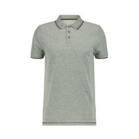 HEMA gemêleerde regular fit polo DENTON grijs melange - thumbnail