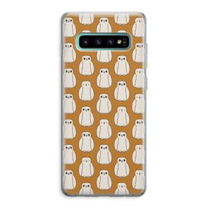 Uilen: Samsung Galaxy S10 Plus Transparant Hoesje