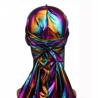 a-1 Laser Silk imitatie lange-tailed Pirate Hat Hip-hop Cape hoed Headkerchief