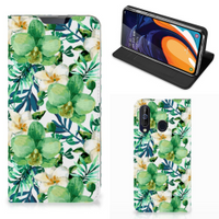 Samsung Galaxy A60 Smart Cover Orchidee Groen - thumbnail