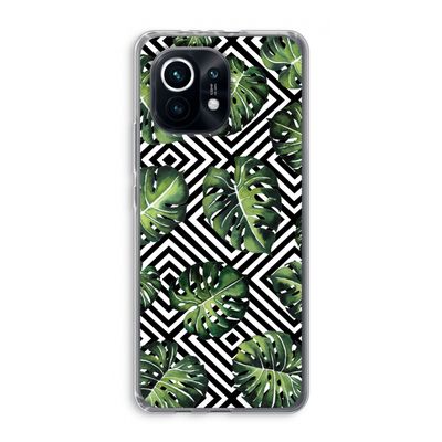 Geometrische jungle: Xiaomi Mi 11 Transparant Hoesje