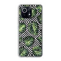Geometrische jungle: Xiaomi Mi 11 Transparant Hoesje