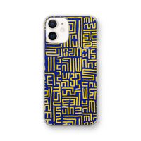 Majorelle Blue Print: iPhone 12 Transparant Hoesje Majorelle Blue Print: iPhone 12 Transparant Hoesje