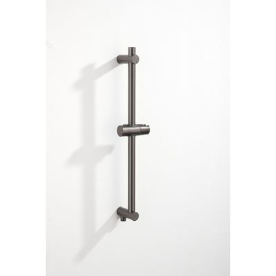 Saniclear Plus douche glijstang met wateraansluiting 60cm Verouderd ijzer - gunmetal