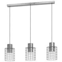 EGLO Milligan hangende plafondverlichting Harde montage E27 Wit, Zink