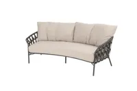 Loungebank Albareto Antraciet 2.5 zits Kussens 4SO Organisch Bank Buiten Tuin 4 Seasons Outdoor Loungebank Albareto Antraciet 2.5 zits Kussens 4SO Organisch Bank Buiten Tuin 4 Seasons Outdoor