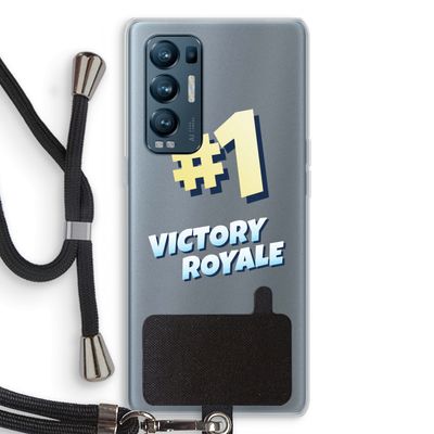 Victory Royale: Oppo Find X3 Neo Transparant Hoesje met koord