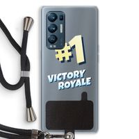 Victory Royale: Oppo Find X3 Neo Transparant Hoesje met koord