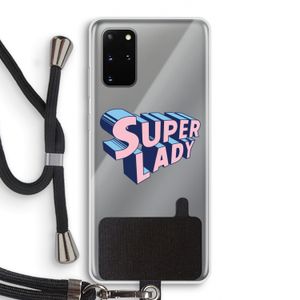 Superlady: Samsung Galaxy S20 Plus Transparant Hoesje met koord