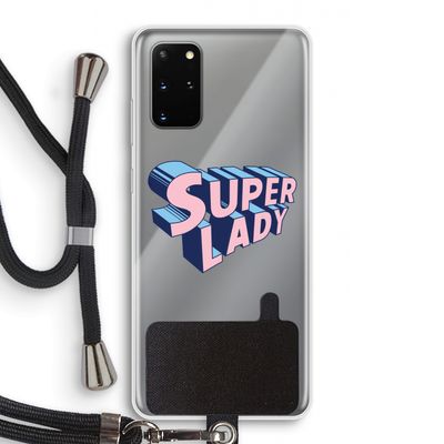 Superlady: Samsung Galaxy S20 Plus Transparant Hoesje met koord