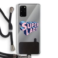 Superlady: Samsung Galaxy S20 Plus Transparant Hoesje met koord