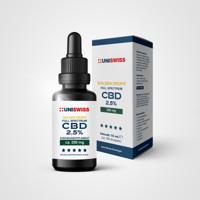 Uniswiss CBD full spectrum 2,5% golden drops