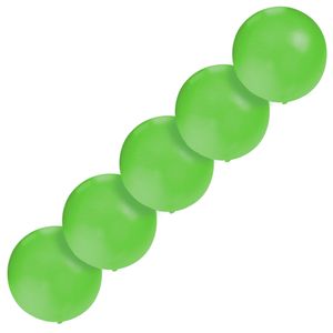 Set van 5x stuks groot formaat groene ballon met diameter 60 cm