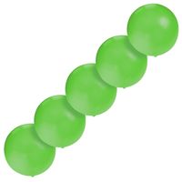 Set van 5x stuks groot formaat groene ballon met diameter 60 cm