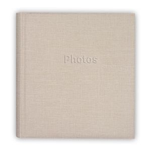 Fotoboek/fotoalbum met 30 paginas creme 29 x 31 x 4 cm