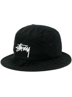 Stüssy bob à logo imprimé - Noir