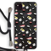 Sushi time: Pixel 4a 5G Transparant Hoesje met koord