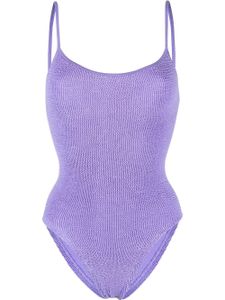 Hunza G maillot de bain Pamela à effet froissé - Violet