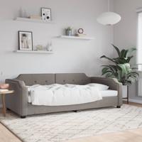 Slaapbank 90x200 cm stof taupe