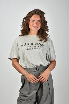 Anine Bing t-shirt Cohen Los Angeles A-08-11519-WAGR1 grey melange