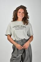 Anine Bing t-shirt Cohen Los Angeles A-08-11519-WAGR1 grey melange