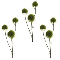 6x stuks kunstbloemen anjer takken 58 cm groen