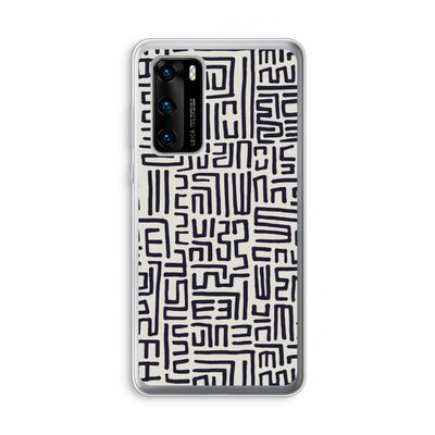 Moroccan Print: Huawei P40 Transparant Hoesje