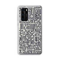 Moroccan Print: Huawei P40 Transparant Hoesje