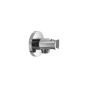 Handdouchehouder Hotbath Mate Met Uitlaat 6x6.5 cm Rond Chroom