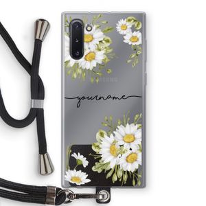 Daisies: Samsung Galaxy Note 10 Transparant Hoesje met koord