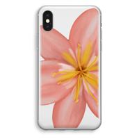 Pink Ellila Flower: iPhone XS Transparant Hoesje