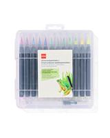HEMA Brushpennen En Hervulbare Waterpenselen 26-delig