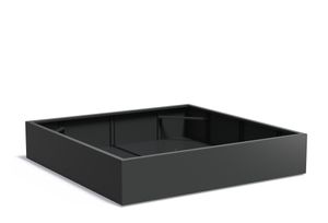 Aluminium plantenbak CARREZ 200x200x40cm.