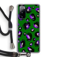 Green Cheetah: Samsung Galaxy S20 FE / S20 FE 5G Transparant Hoesje met koord