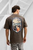 Pure Path Social Club T-Shirt Heren Bruin - Maat L - Kleur: Bruin | Soccerfanshop