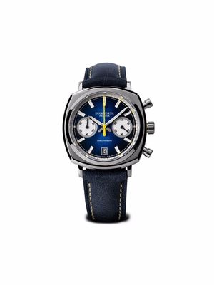 Duckworth Prestex montre chronographe Sunburst 42 mm - Bleu