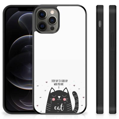 iPhone 12 Pro Max | Bumper Hoesje | Cat Good Day