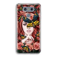 Lady Moth: LG G6 Transparant Hoesje Lady Moth: LG G6 Transparant Hoesje