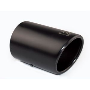 Ulter Sport Uitlaatsierstuk - Rond 80mm - Lengte 120mm - Montage 45-65mm - Zwart RVS USNX80B